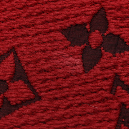 Louis Vuitton Wool Silk Logomania Scarf Rubis 4 of 4