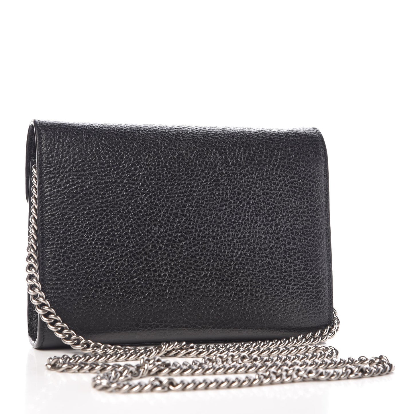 Calfskin Mini Dionysus Chain Wallet Black