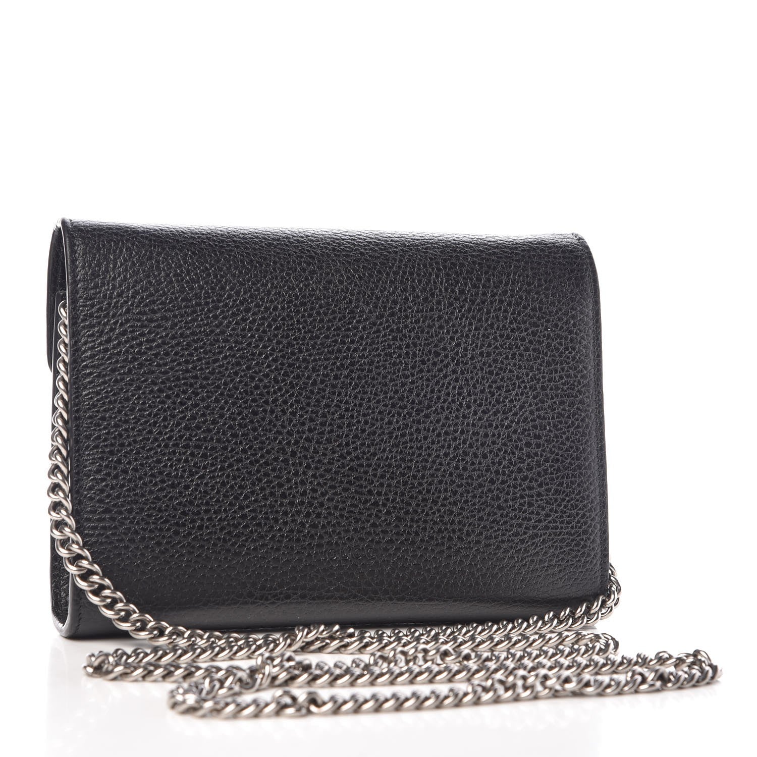 Gucci Calfskin Mini Dionysus Chain Wallet Black 3 of 11
