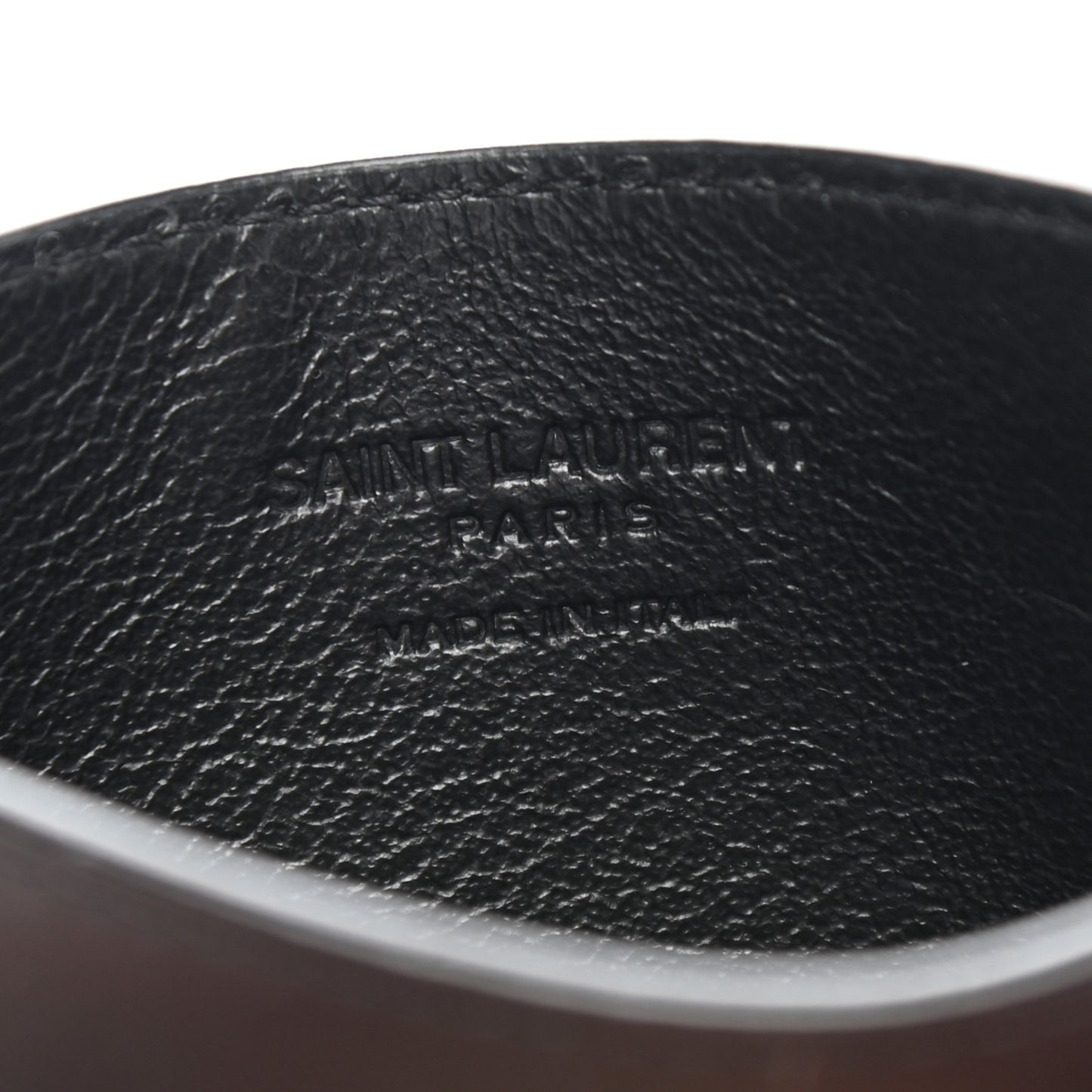 Smooth Calfskin Card Case Black