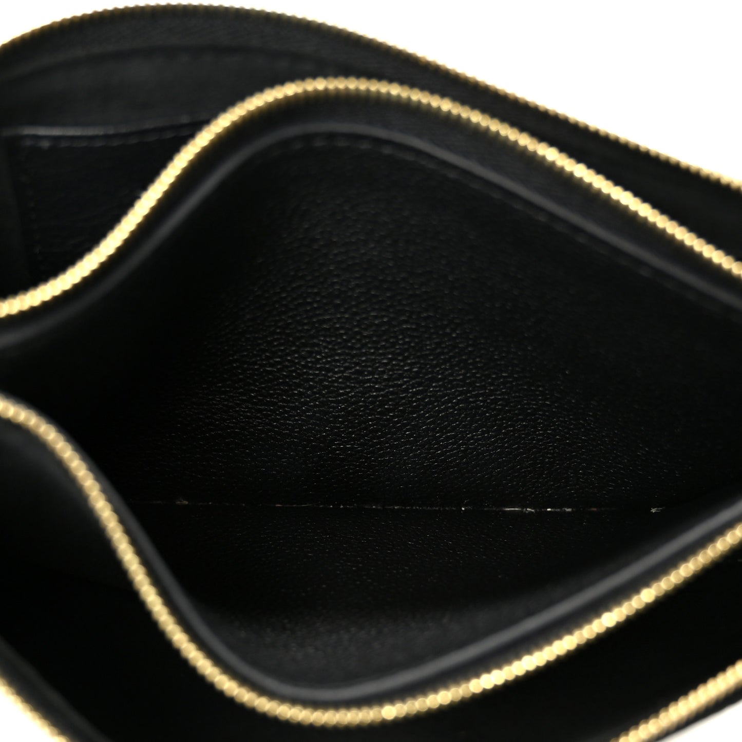 Empreinte Monogram Giant Double Zip Pochette Black Cream