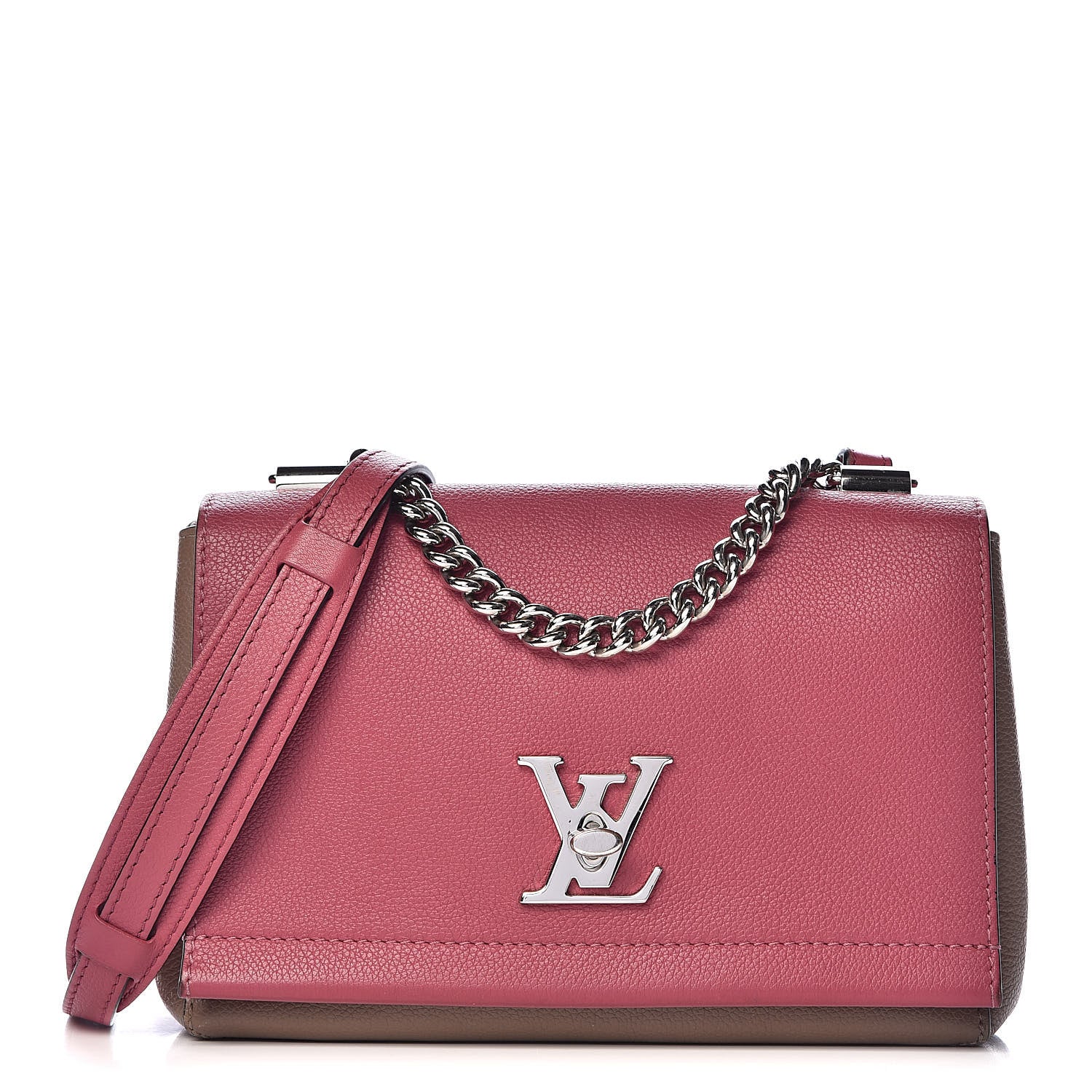 Louis Vuitton Calfskin Lockme II Chain Bag BB Rose Bruyere 1 of 11