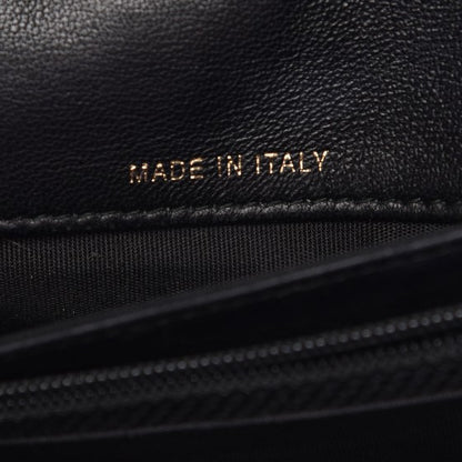 Chanel Lambskin Diamond Studded Chain Clutch Black 7 of 9