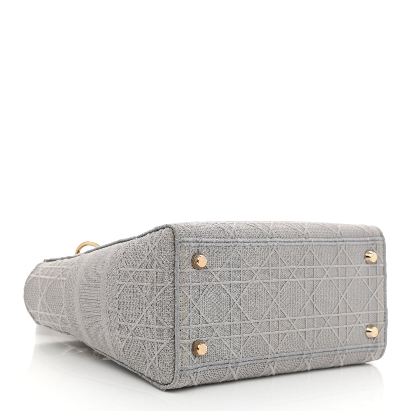 Canvas Embroidered Cannage Medium Lady D-Lite Gray