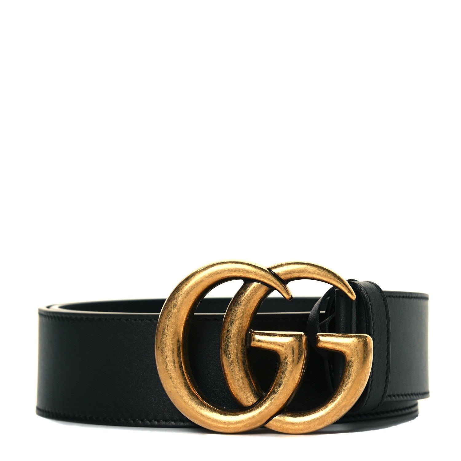 Gucci Calfskin Double G 40mm Belt 80 32 Black 1 of 5