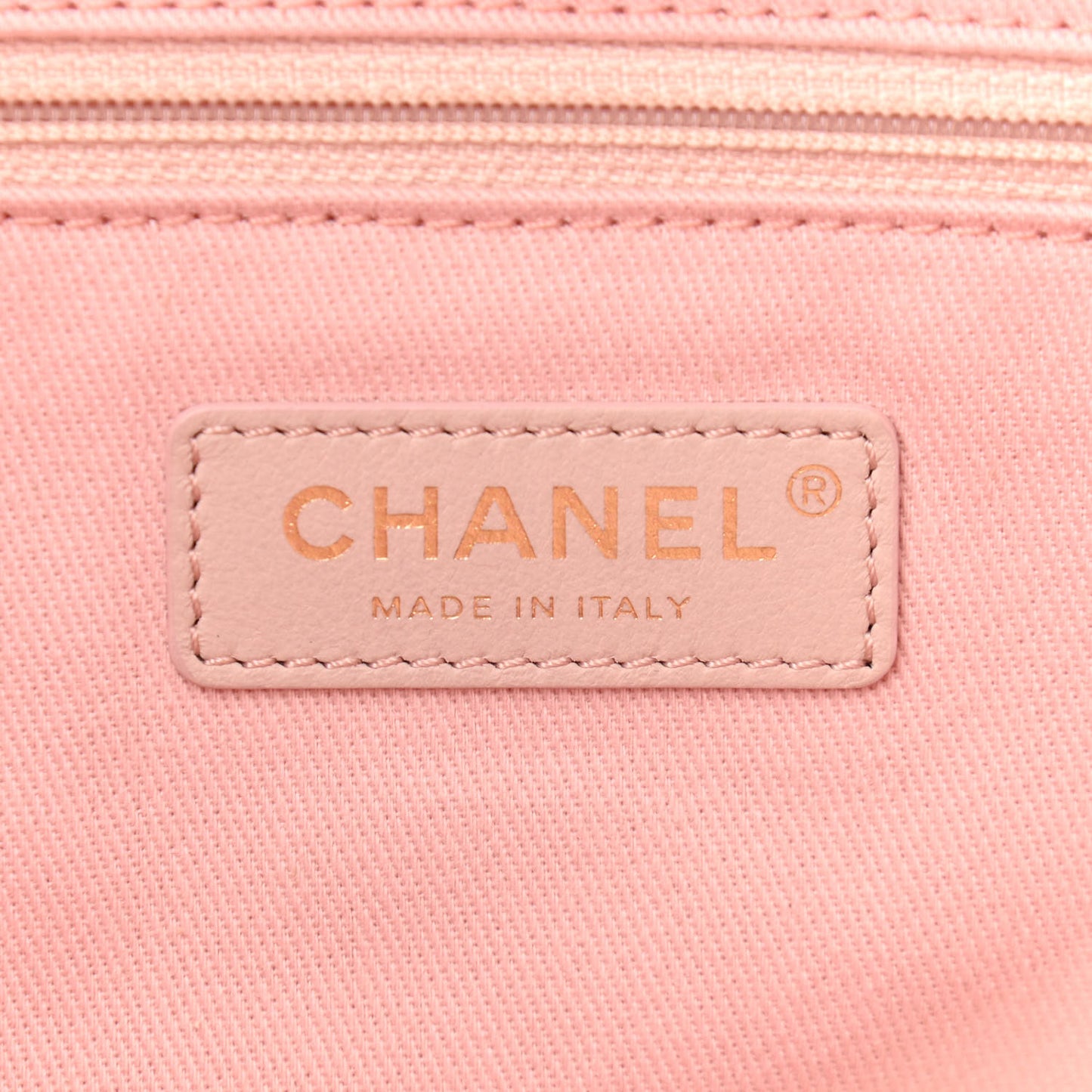 Mixed Fibers Calfskin Small Deauville Tote Rose Pink