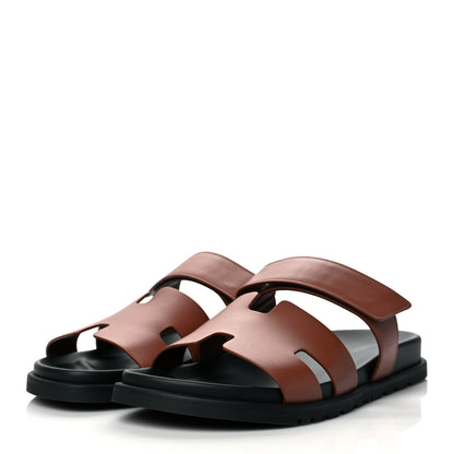 Hermes Calfskin Mens Chypre Sandals 42 Naturel 3 of 9