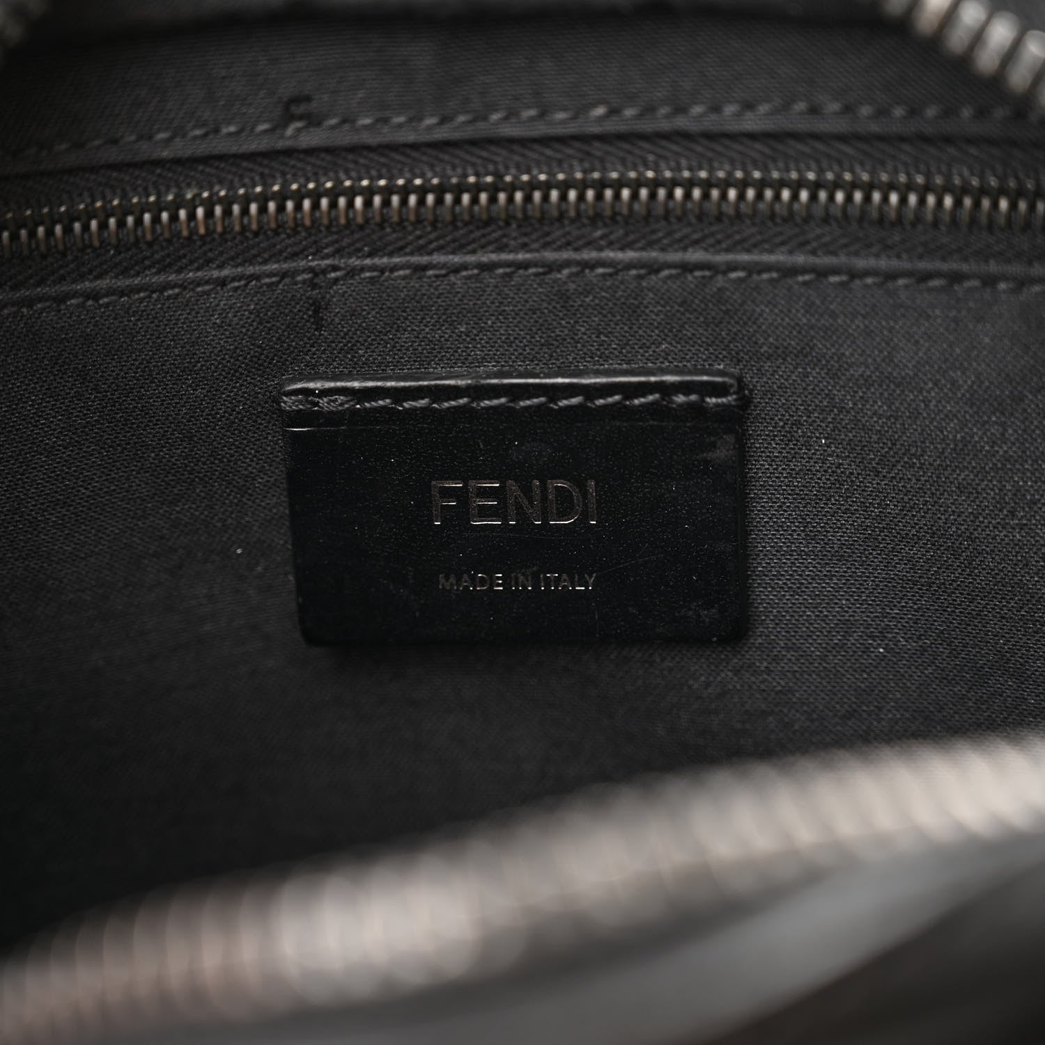 Fendi Vitello Century Grace FF Embossed Shoulder Clutch Black 6 of 12