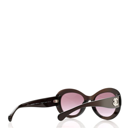 Chanel Acetate Oval CC Sunglasses 5469-B-A Burgundy 4 of 7