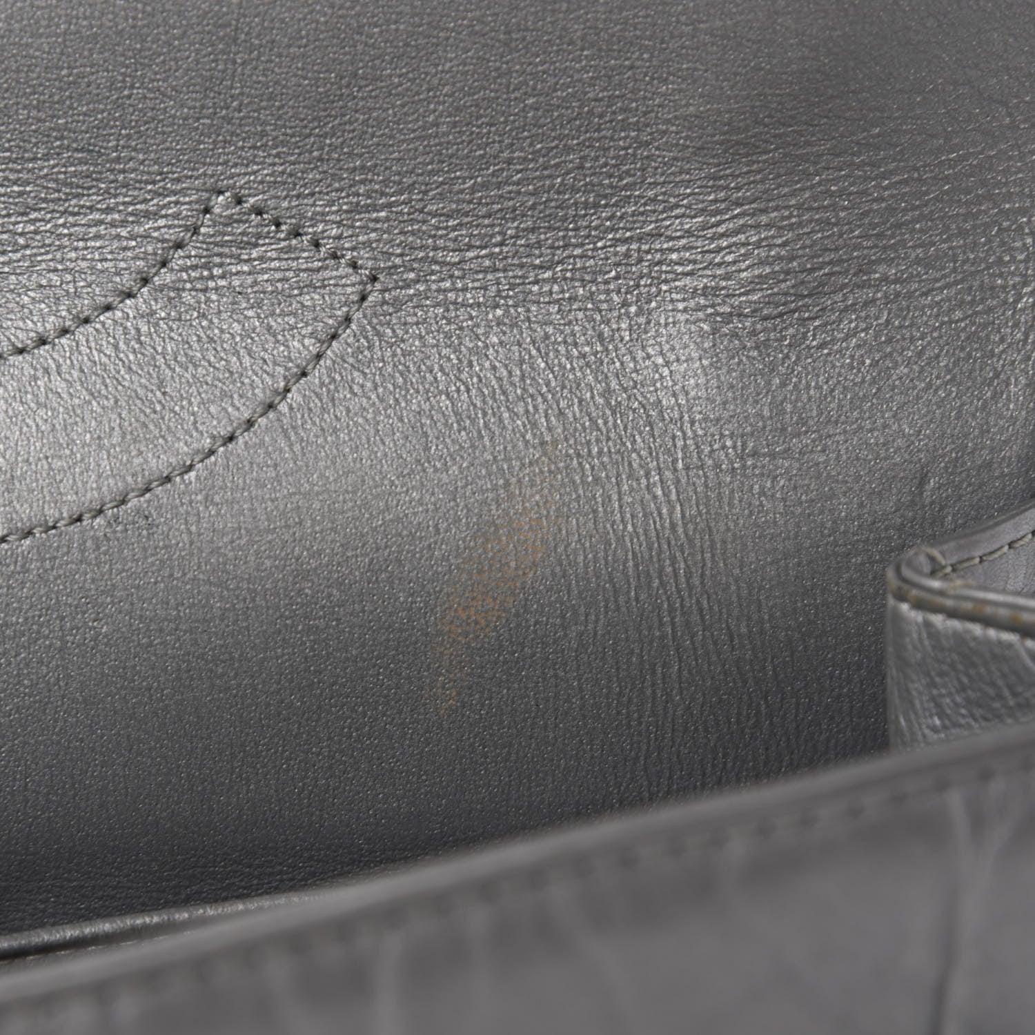 Chanel Metallic Aged Calfskin Quilted 2.55 Reissue 227 Flap Argent Fonce 13 of 23