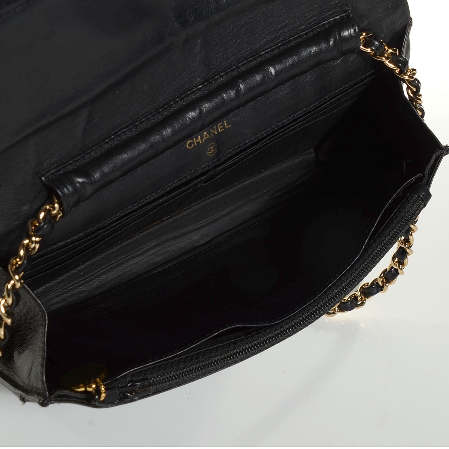 Chanel Caviar Timeless CC Wallet on Chain WOC Black 5 of 8