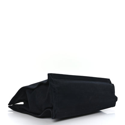 Saint Laurent Linen Calfskin Rive Gauche Tote Black 4 of 12