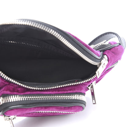 Alexander Wang Velvet Attica Mini Belt Bag Purple 4 of 9