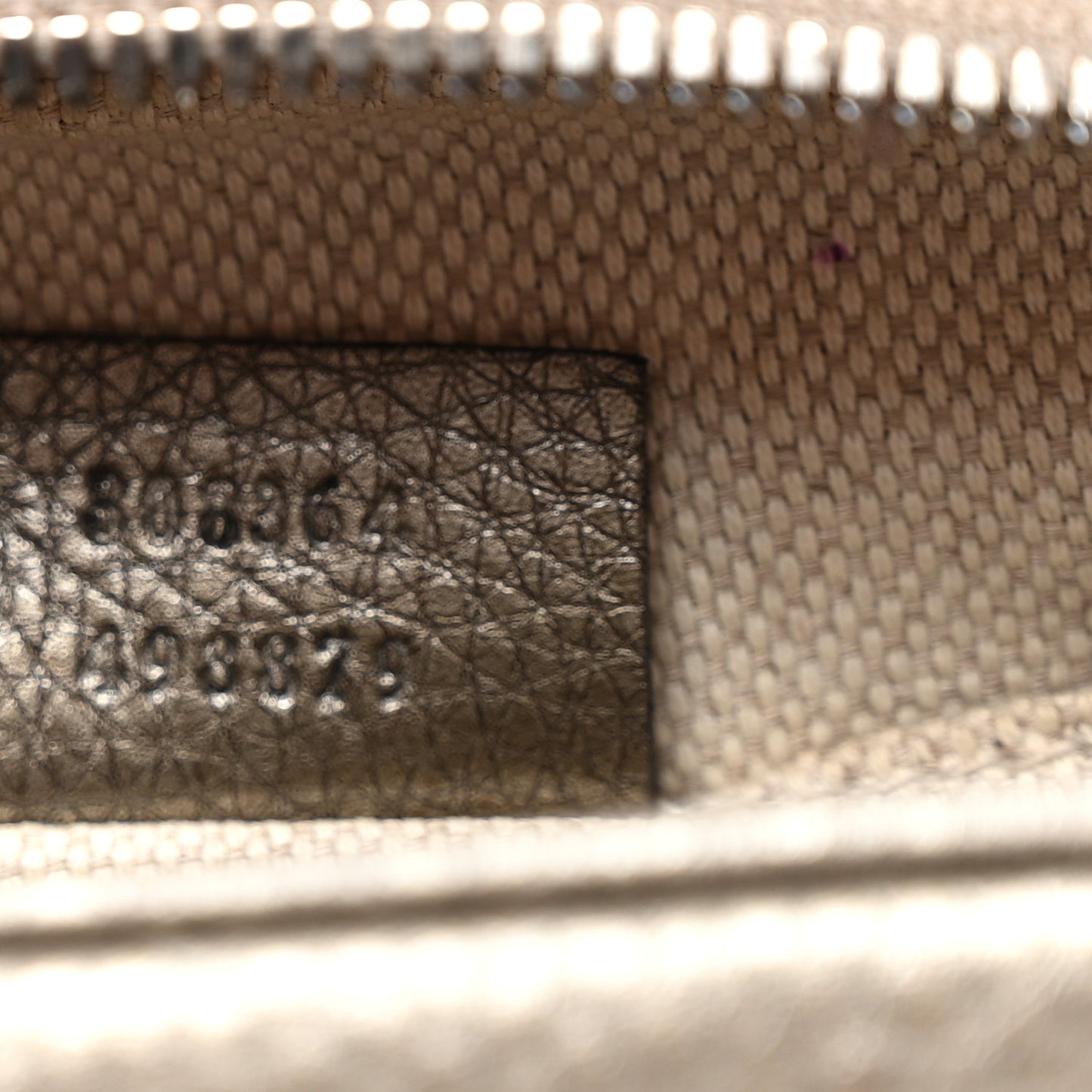 Metallic Cellarius Calfskin Small Soho Disco Bag Sasso