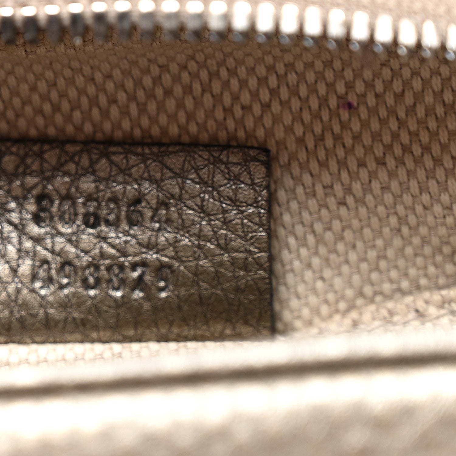 Gucci Metallic Cellarius Calfskin Small Soho Disco Bag Sasso 7 of 11