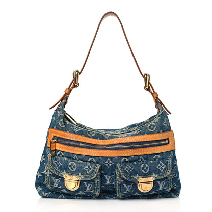 Louis Vuitton Monogram Denim Baggy PM Blue 1 of 10