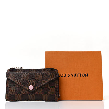 Louis Vuitton Damier Ebene Recto Verso Card Holder Rose Ballerine 9 of 9