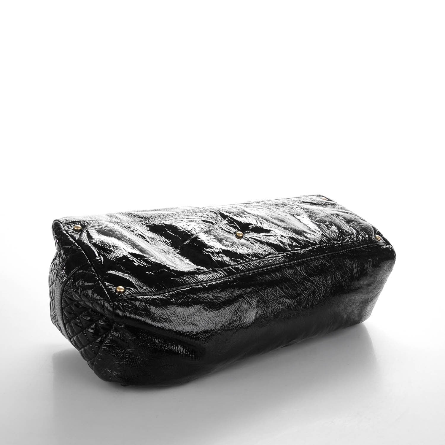 Chanel Vinyl XXL Rock and Chain Bowler Black 4 of 8
