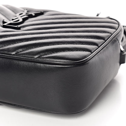 Saint Laurent Calfskin Matelasse Monogram Lou Camera Bag Black 10 of 11