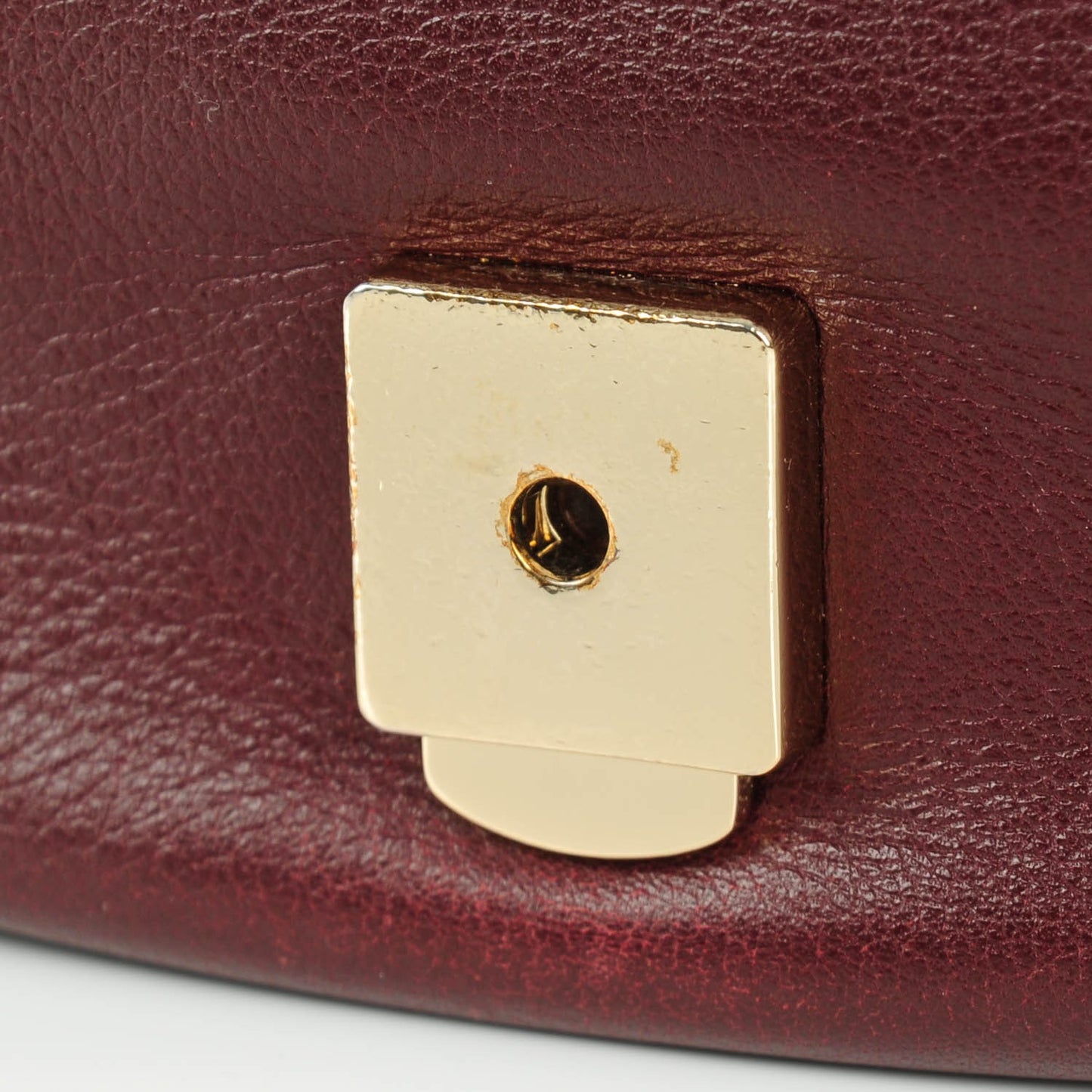 Soft Small Grain Tessie Satchel Oxblood