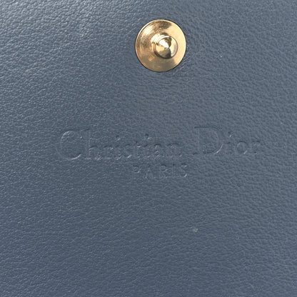 Christian Dior Patent Cannage Mini Lady Dior Wallet Gray Stone 7 of 10