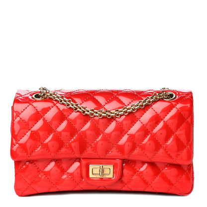 Chanel Patent Quilted Accordion Reissue 2.55 Flap Red 2 of 11