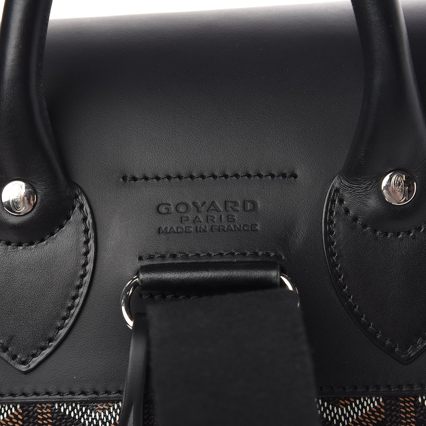 Goyardine Calfskin Alpin Backpack Black