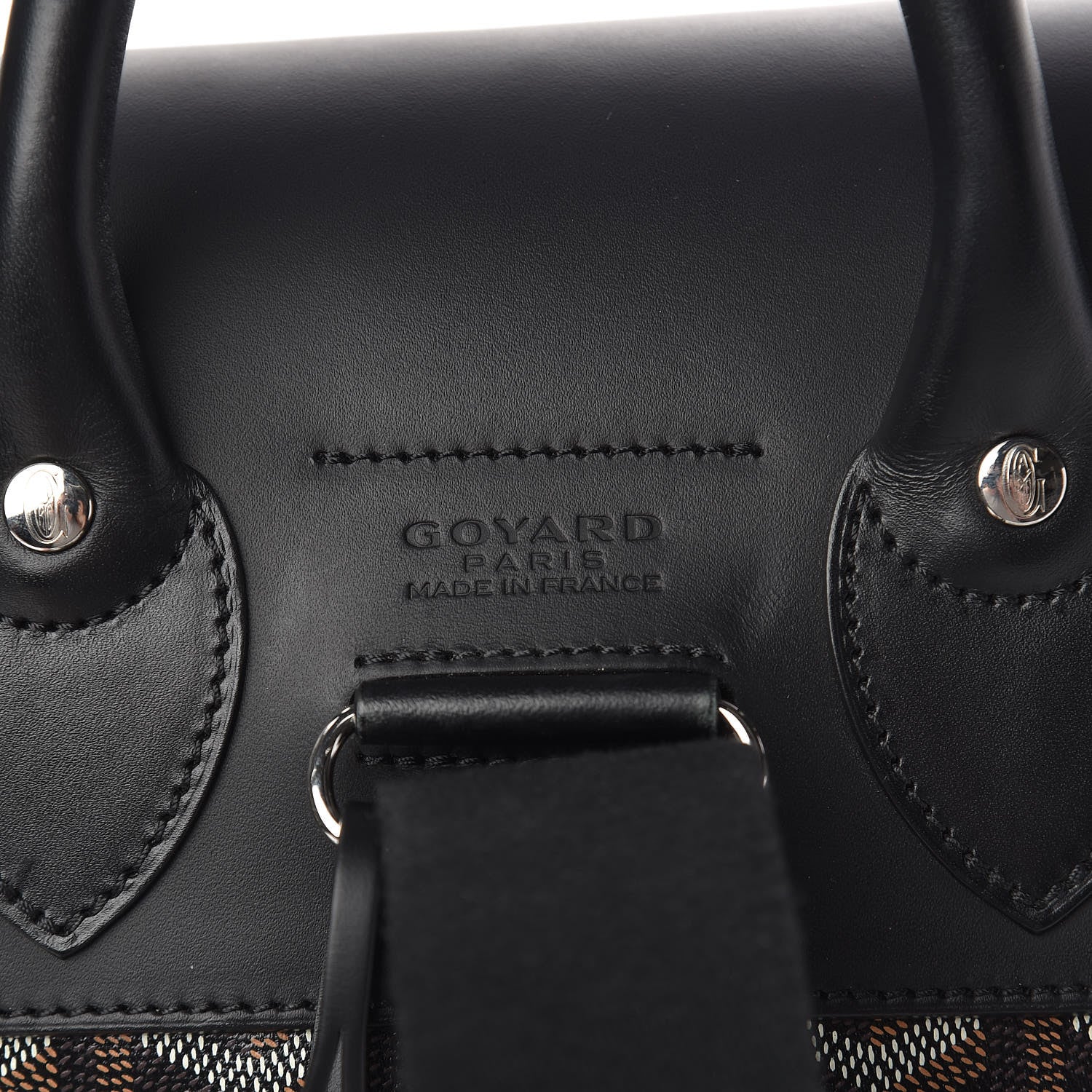 Goyard Goyardine Calfskin Alpin Backpack Black 6 of 12