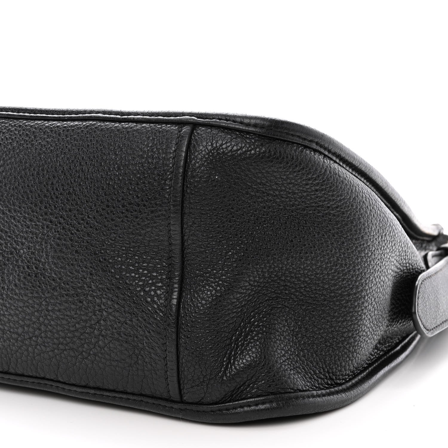Prada Vitello Daino Zippered Messenger Hobo Black 11 of 18