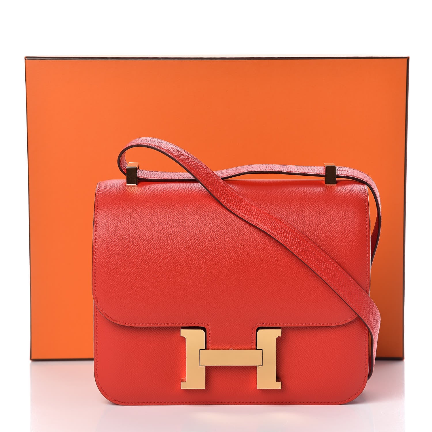 Hermes Epsom Constance 24 Rouge de Coeur 10 of 10