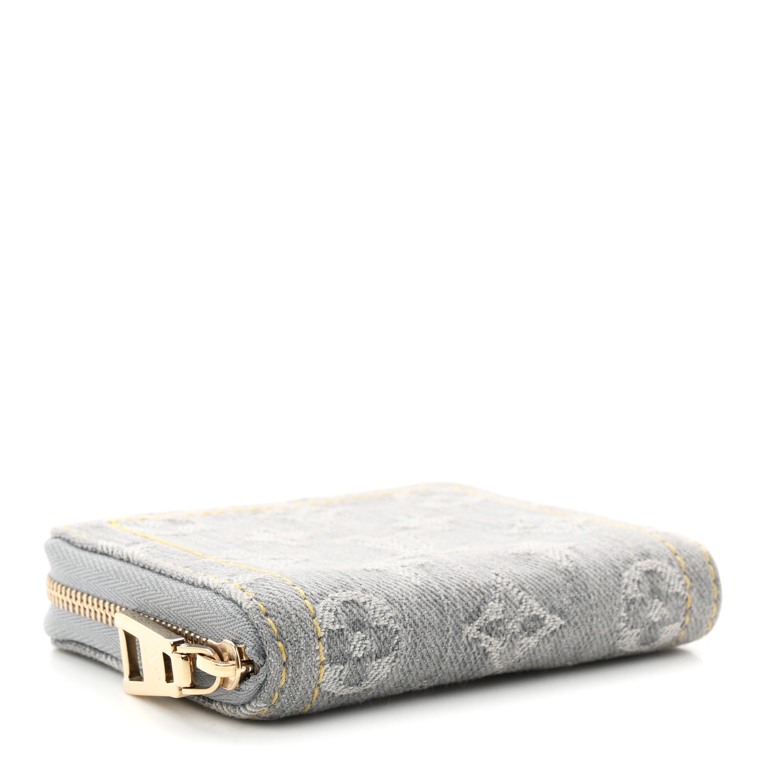 ルイ・ヴィトン Louis Vuitton Denim Monogram Zippy Coin Purse Washed Gray 1894395