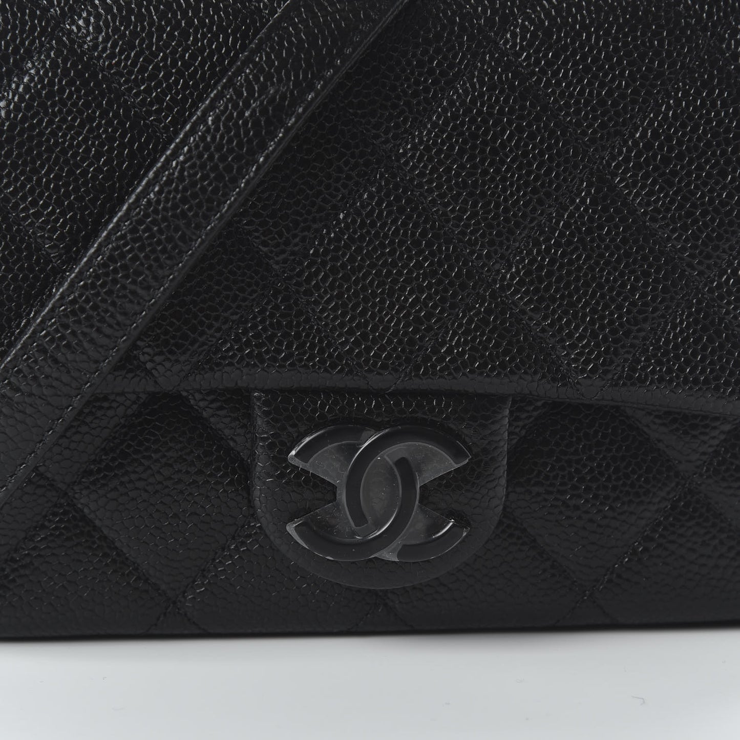 Caviar Quilted Incognito Mini Square Flap Black