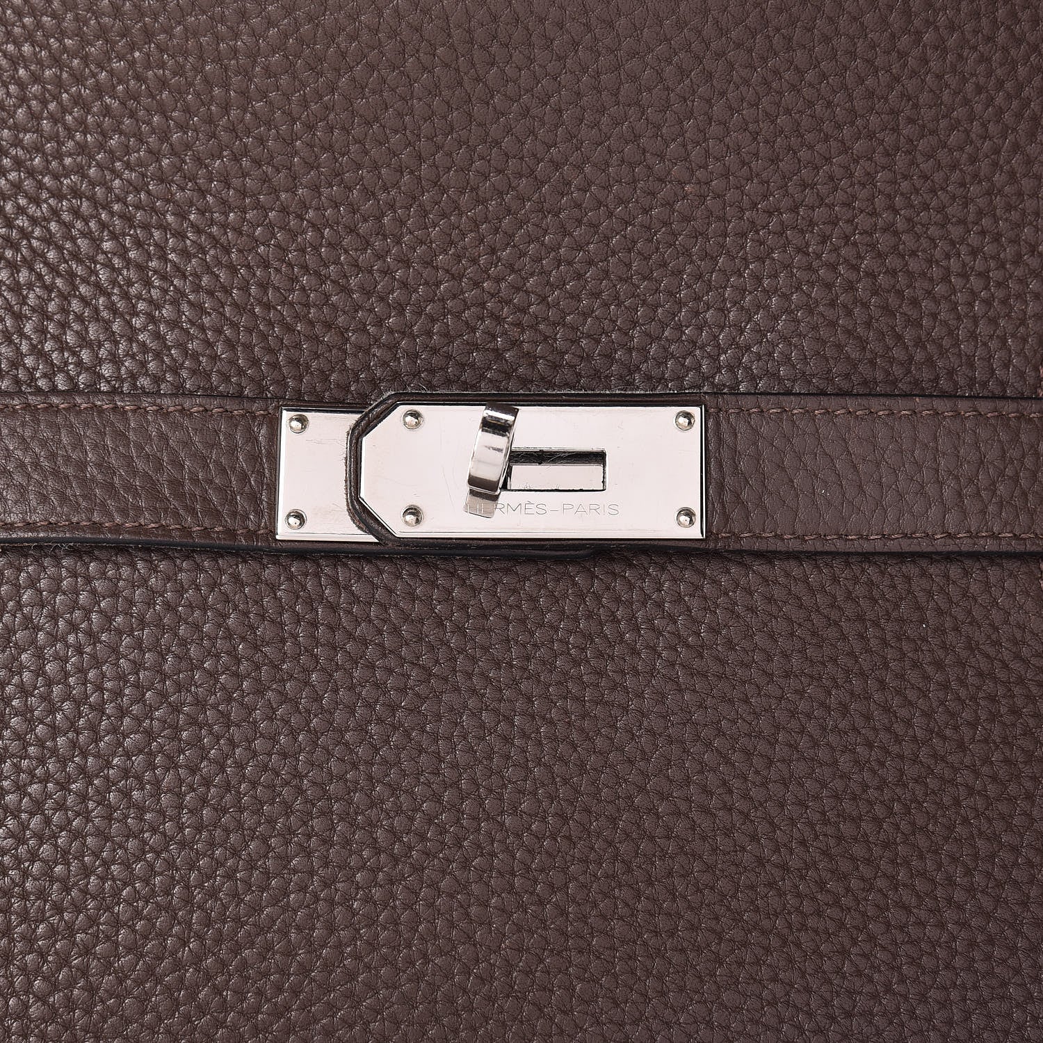 Hermes Taurillon Clemence Jypsiere 34 Chocolate 23 of 29
