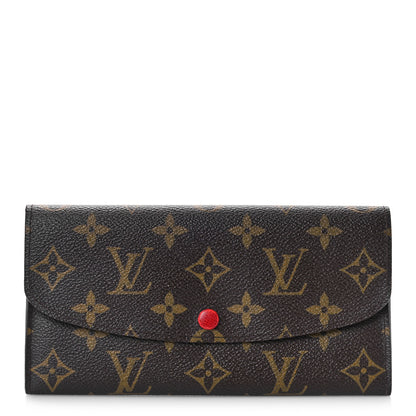 Louis Vuitton Monogram Emilie Wallet Rouge 1 of 10