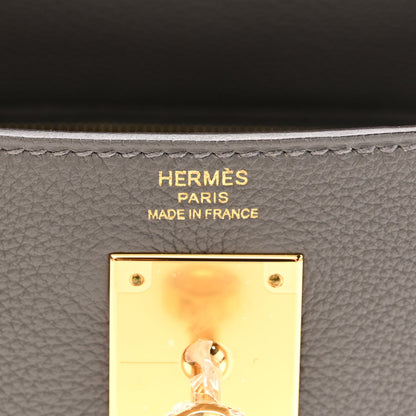 Hermes Togo Kelly Retourne 28 Gris Meyer 6 of 12
