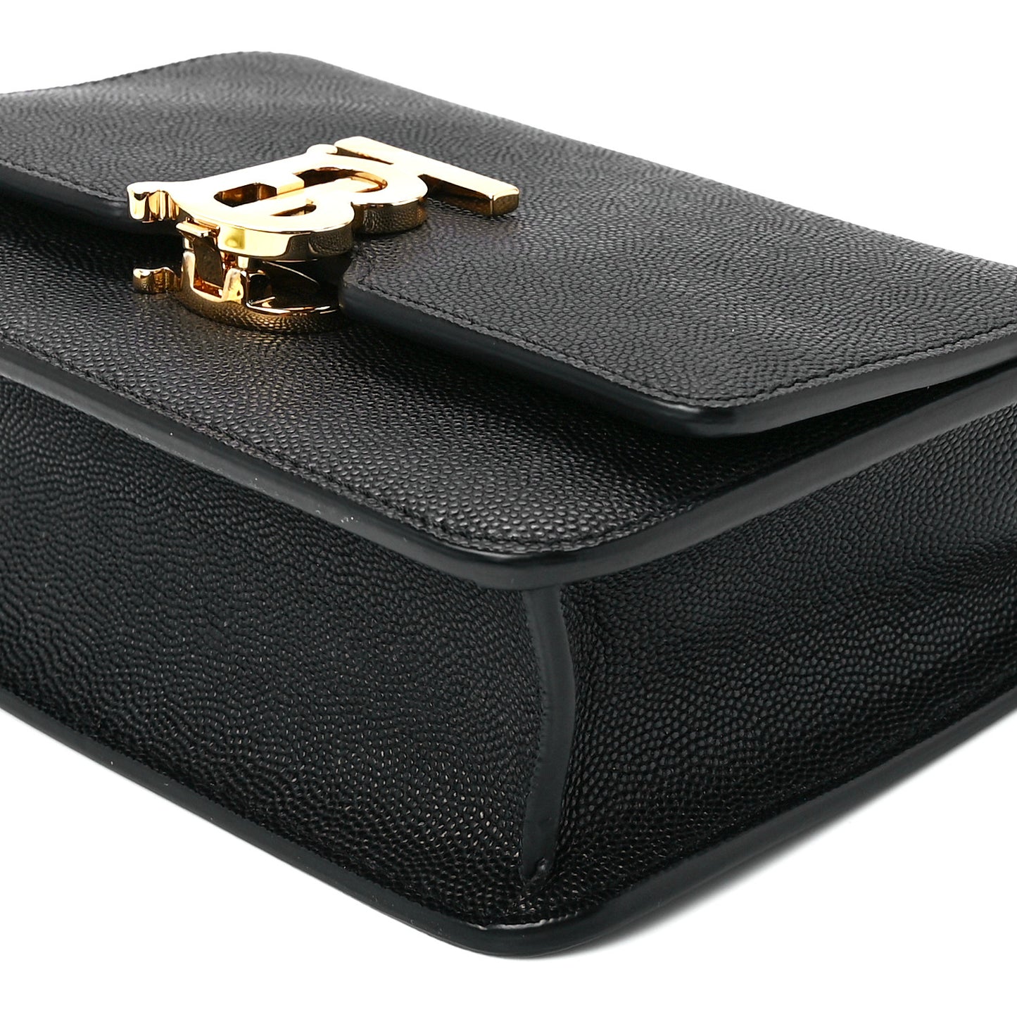 Grained Calfskin Mini TB Bag Black