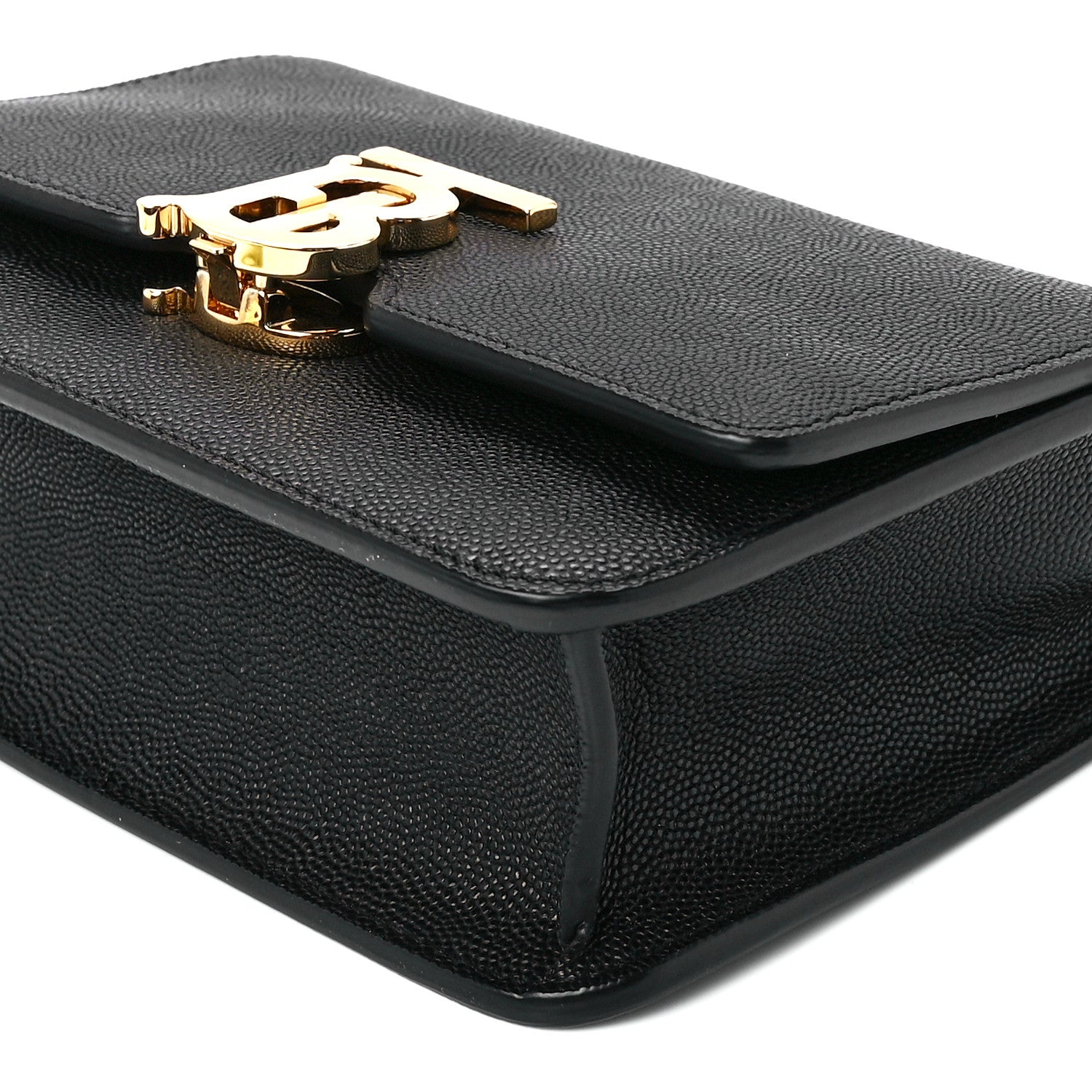 Burberry Grained Calfskin Mini TB Bag Black 12 of 12