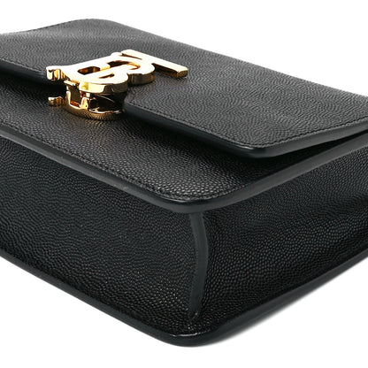 Burberry Grained Calfskin Mini TB Bag Black 12 of 12