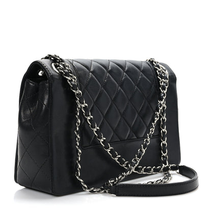 Chanel Sheepskin Quilted Vintage Mademoiselle Flap Black 3 of 10