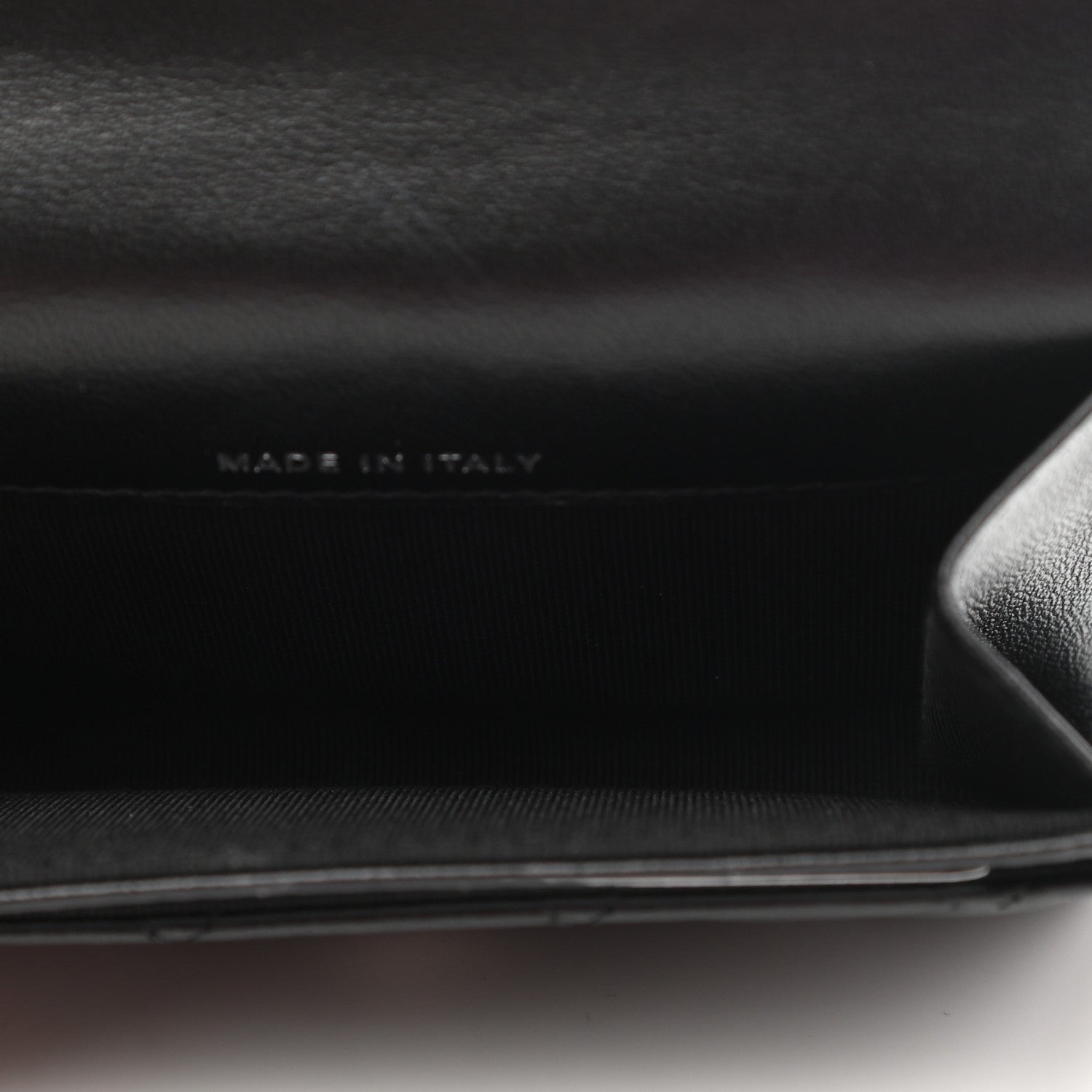 Chanel Lambskin Quilted Flap Card Holder Wallet So Black 5 of 9