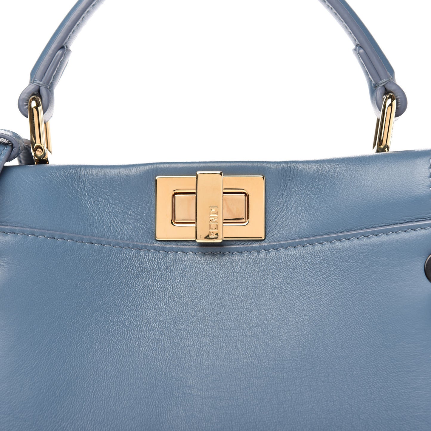 Nappa Lace Up Mini Peekaboo Iconic Satchel Cobalto