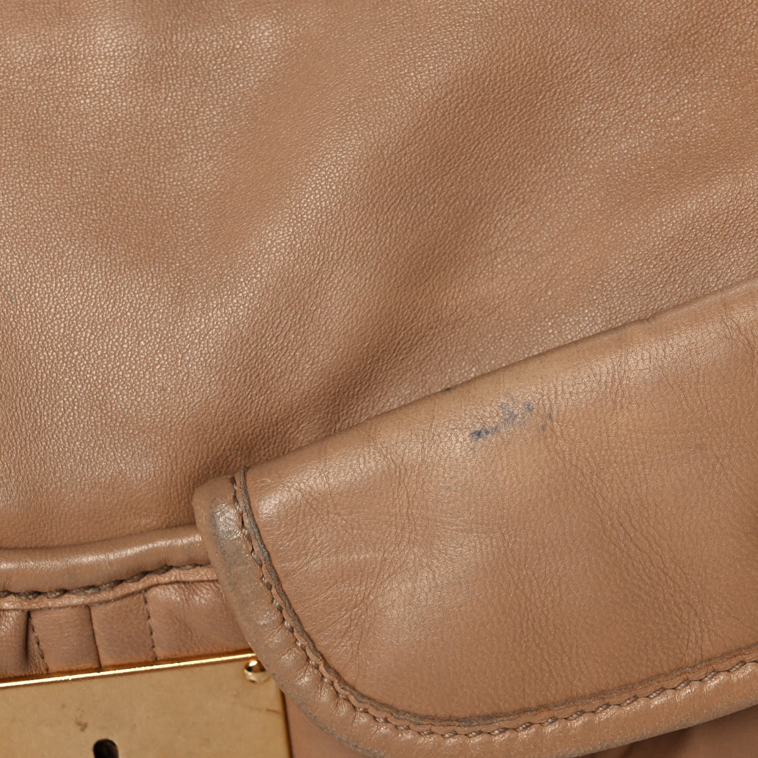 Miu Miu Nappa Matelasse Coffer Hobo Cammeo 14 of 15