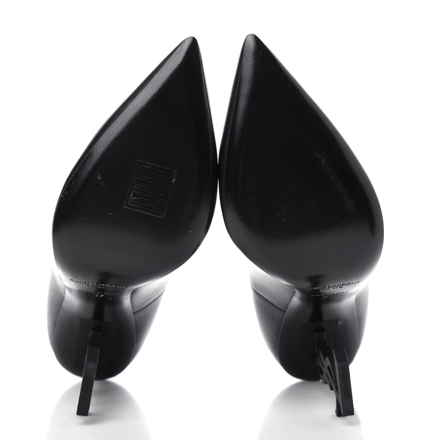 Saint Laurent Calfskin Opyum 110 Pumps 37 Black 6 of 11