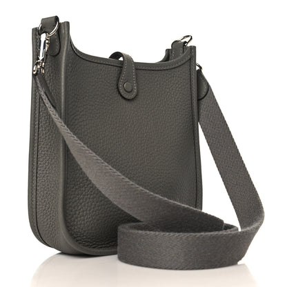 Hermes Taurillon Clemence Evelyne TPM Vert De Gris 3 of 10