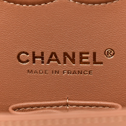 Chanel Lambskin Quilted Medium Double Flap Brown 5 of 10