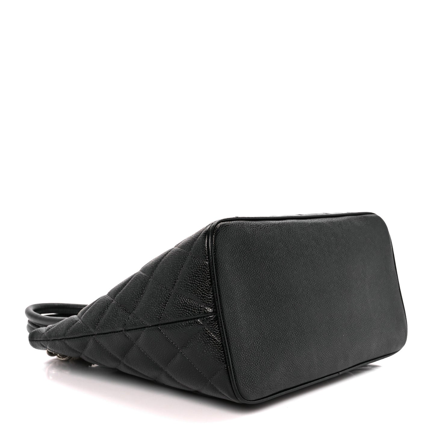 Caviar Quilted Medallion Tote Black