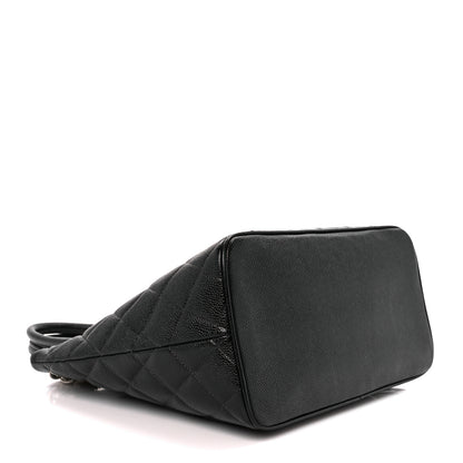 Chanel Caviar Quilted Medallion Tote Black 4 of 10
