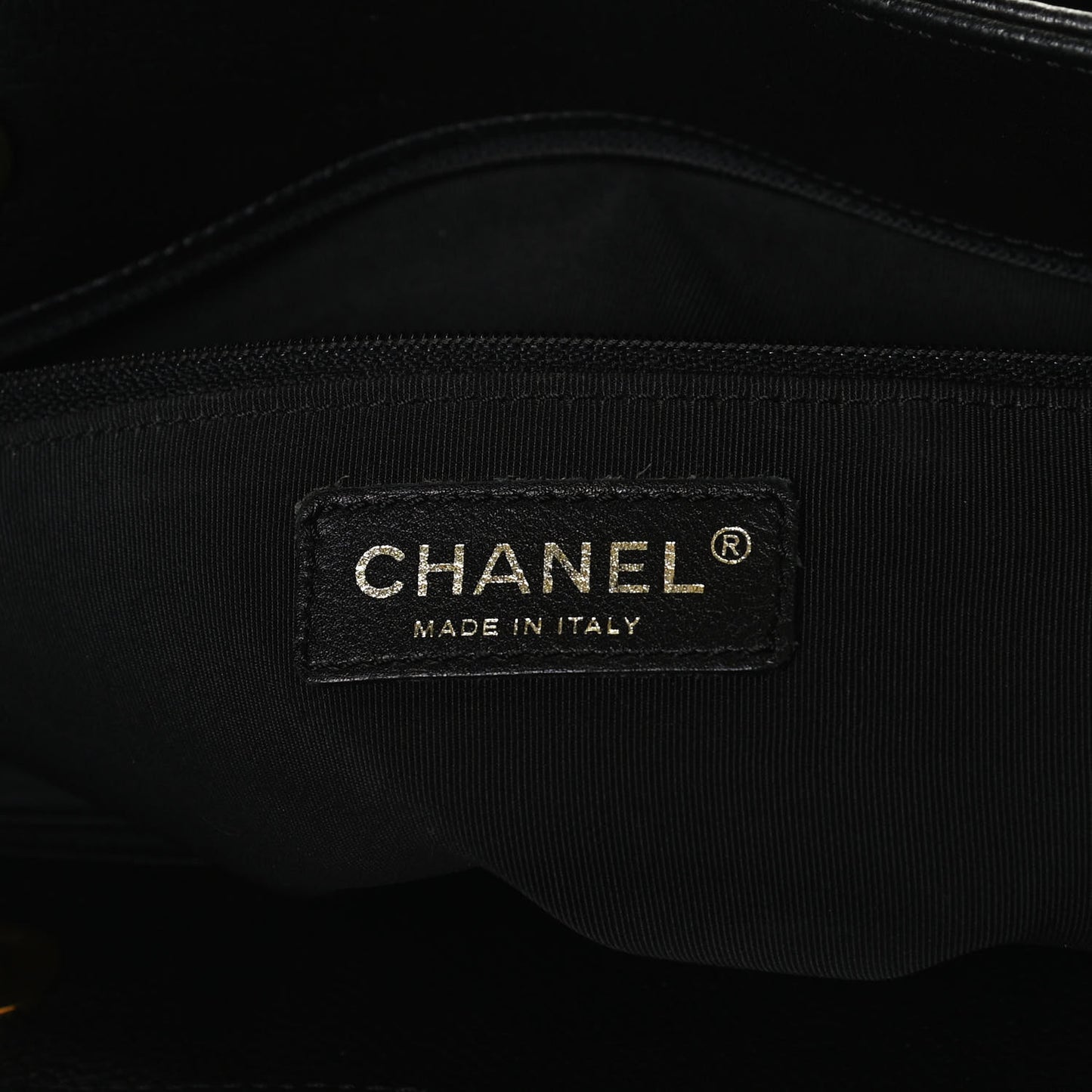Calfskin Cerf Executive Shopper Tote Black