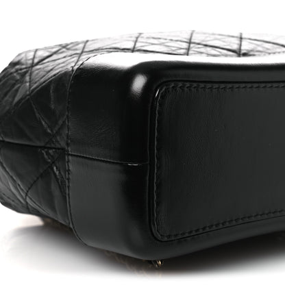 Chanel Aged Calfskin Quilted Small Gabrielle Backpack Black 8 of 9