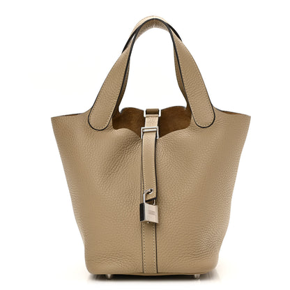 Hermes Taurillon Clemence Picotin Lock 18 PM Trench 1 of 12